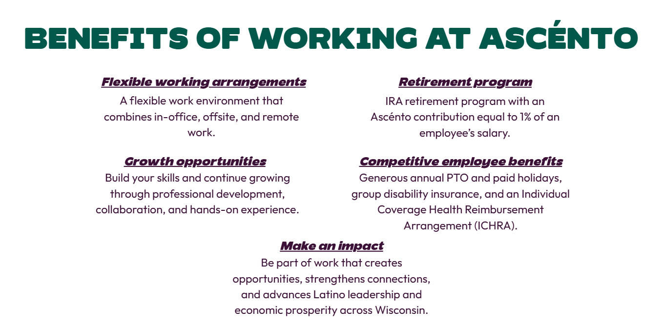 Benefits of working at Ascénto